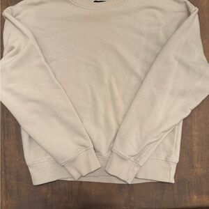 Forever 21 Women's Light Beige Crewneck Sweater